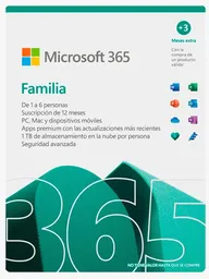 Microsoft Licencia 365 15 Meses Familia 202 Microsoft 6GQ-01757