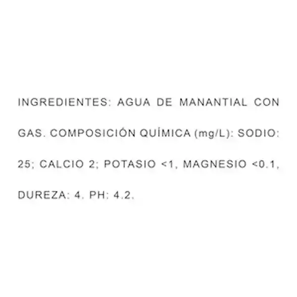 Manantial Agua con Gas