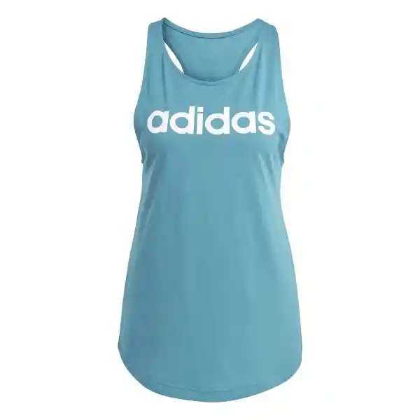 Adidas Camiseta Lin Tk Para Mujer Azul Talla M