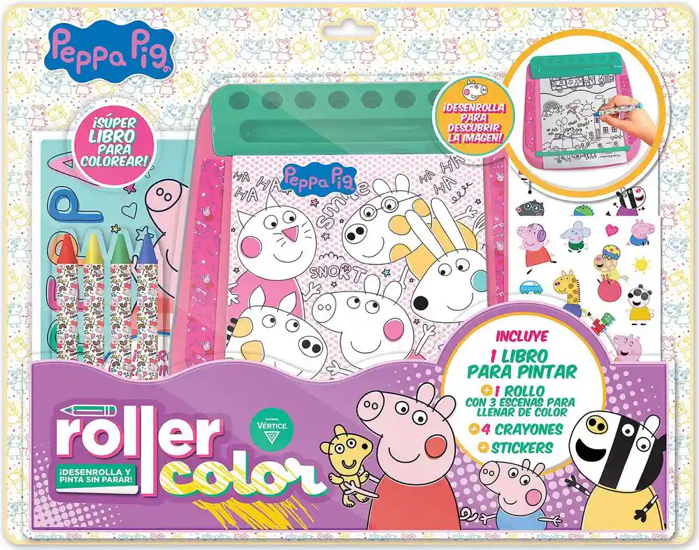 Libro Roller Color Peppa Pig Disney