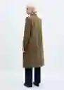 Abrigo Eye Khaki Talla 24 Mujer Mango