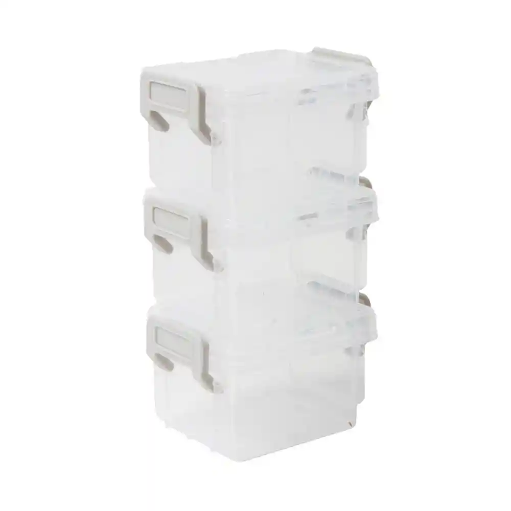 Set 3 Cajas Organizad Mini 8.8x7x15.5cm