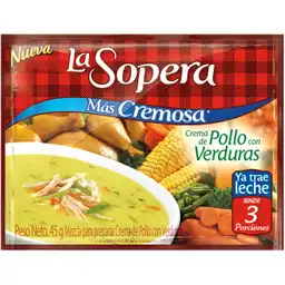 La Sopera Mezcla para Preparar Crema de Pollo con Verduras