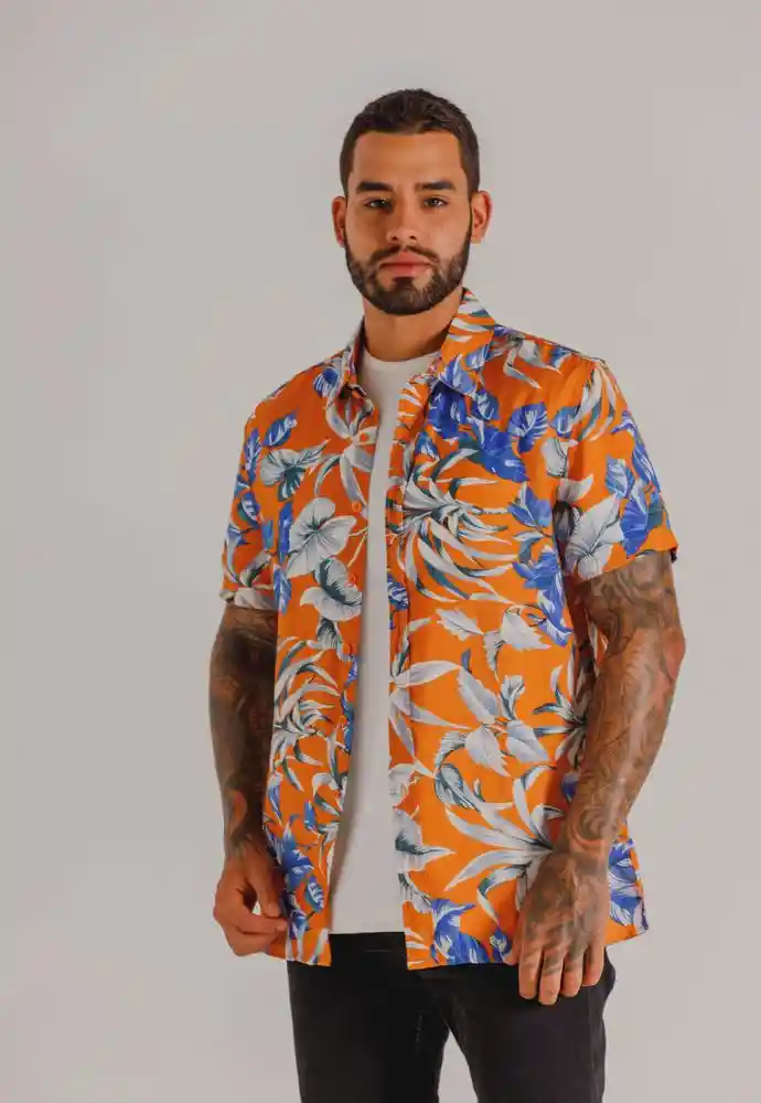 Camisa Manga Corta S-naranja