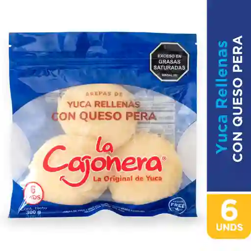 La Cajonera Arepa de Yuca Rellenas Con Queso Pera