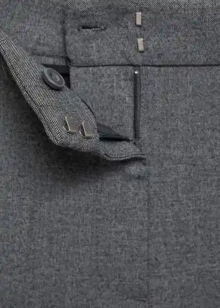 Pantalón Carlosw Gris Talla 40 Mujer Mango
