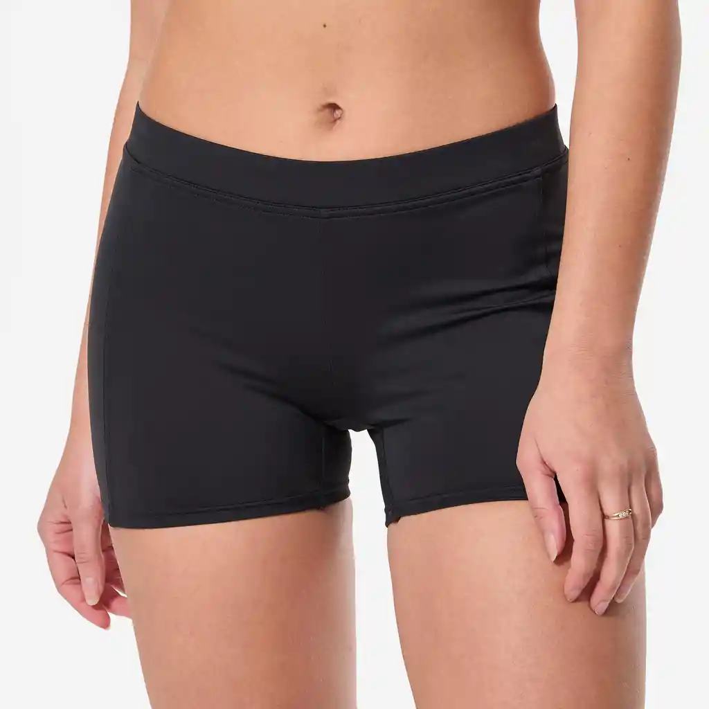 Short de Vestido de Baño Para Surf Para Mujer Olaian Reva Negro