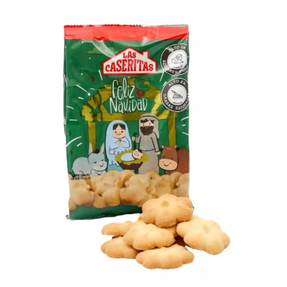Galleta Navideña Caseritas Bolsa*130gr