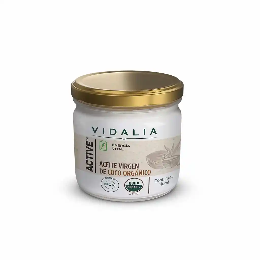 Vidalia Aceite Coco Orgánico Virgen 110 mL