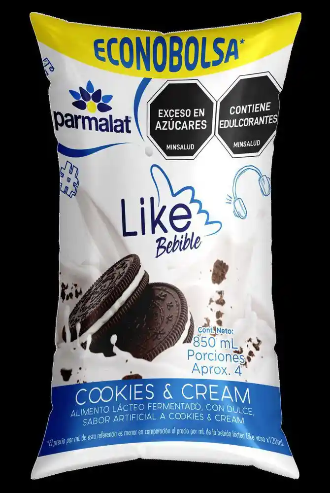 Alimento Lacteo Fermentado Dulce Cookie Parmalat