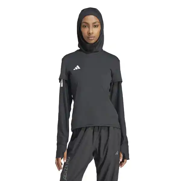 Adidas Buzo Adizero e Tee Mujer Negro Talla XS Ref: IN1172