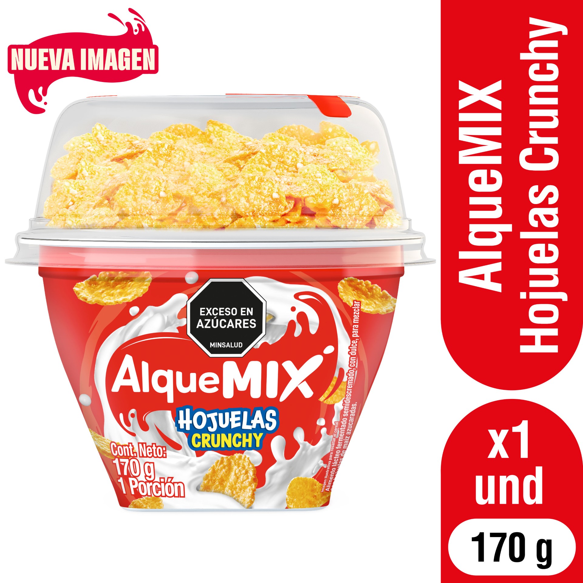 Alqueria Yogurt Con Cereal Alquemix Hojuelas 170 g