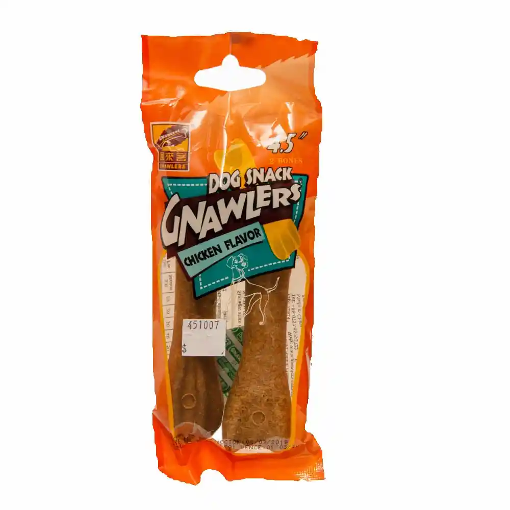 Gnawlers Snack Para Perro Snack Chicken Flavor 2 Und