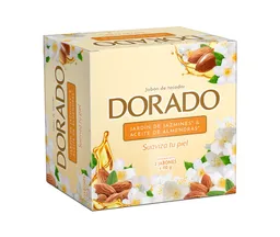 Jabón Jardín Jazmines Aceite Almendra Dorado