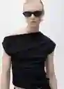 Top Juli Negro Talla XS Mujer Mango