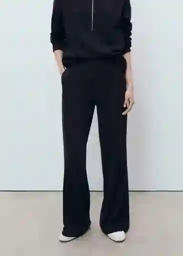 Pantalón Picol Navy Talla M Mujer Mango