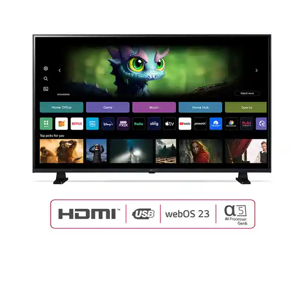 Lg Televisor Led HD Smart 32 32LR650BPSA