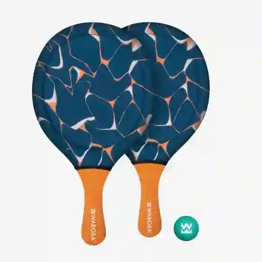 Waboba Set Paddle Playa Naranja