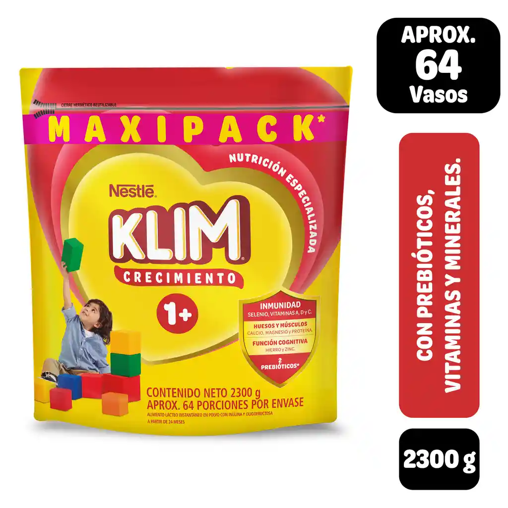 Alimento lácteo KLIM 1+ x 2300g