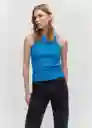 Top Boni Azul Talla S Mujer Mango