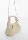 Bolso P Agata Crudo Talla 99 Mujer Mango