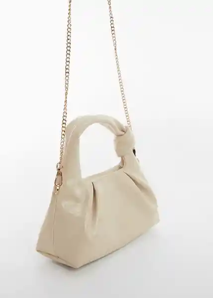 Bolso P Agata Crudo Talla 99 Mujer Mango