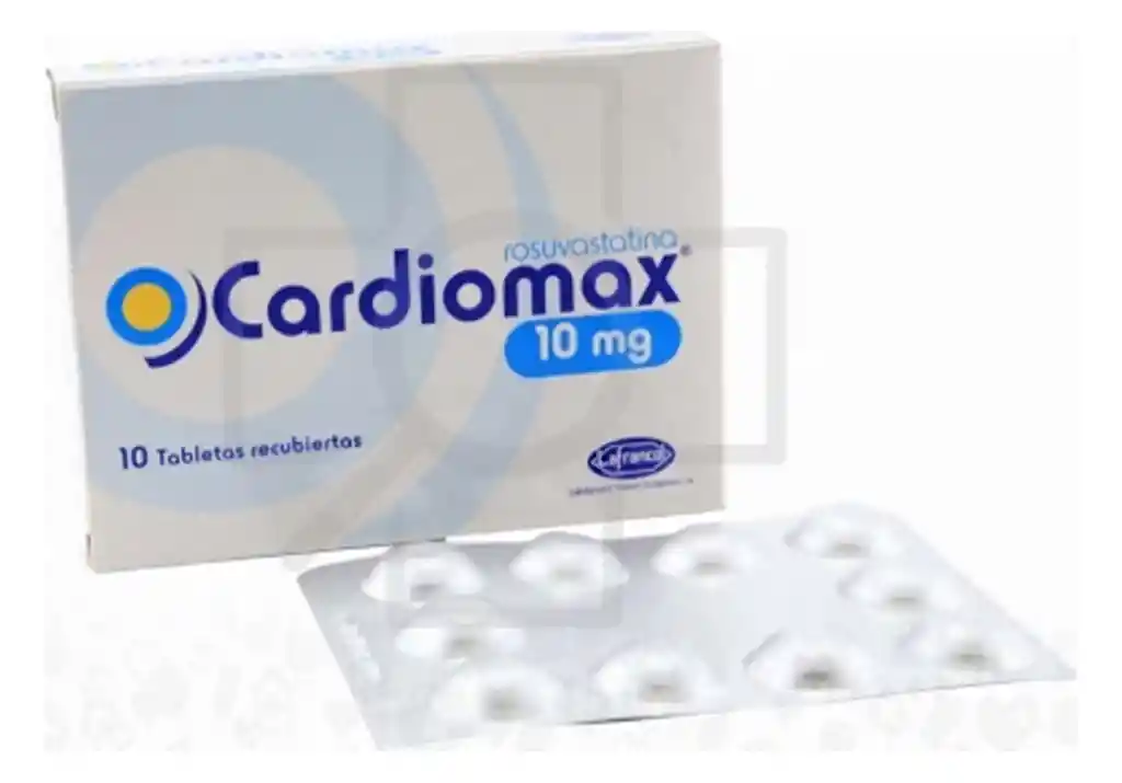 Cardiomax Lafrancol 10 Mg X 10 Tabletas Rosuvastatina Calcica