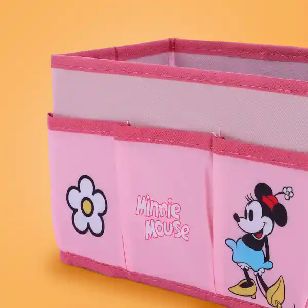 Organizador de Tela Para Almacenamiento Mouse Minnie Rosa Miniso