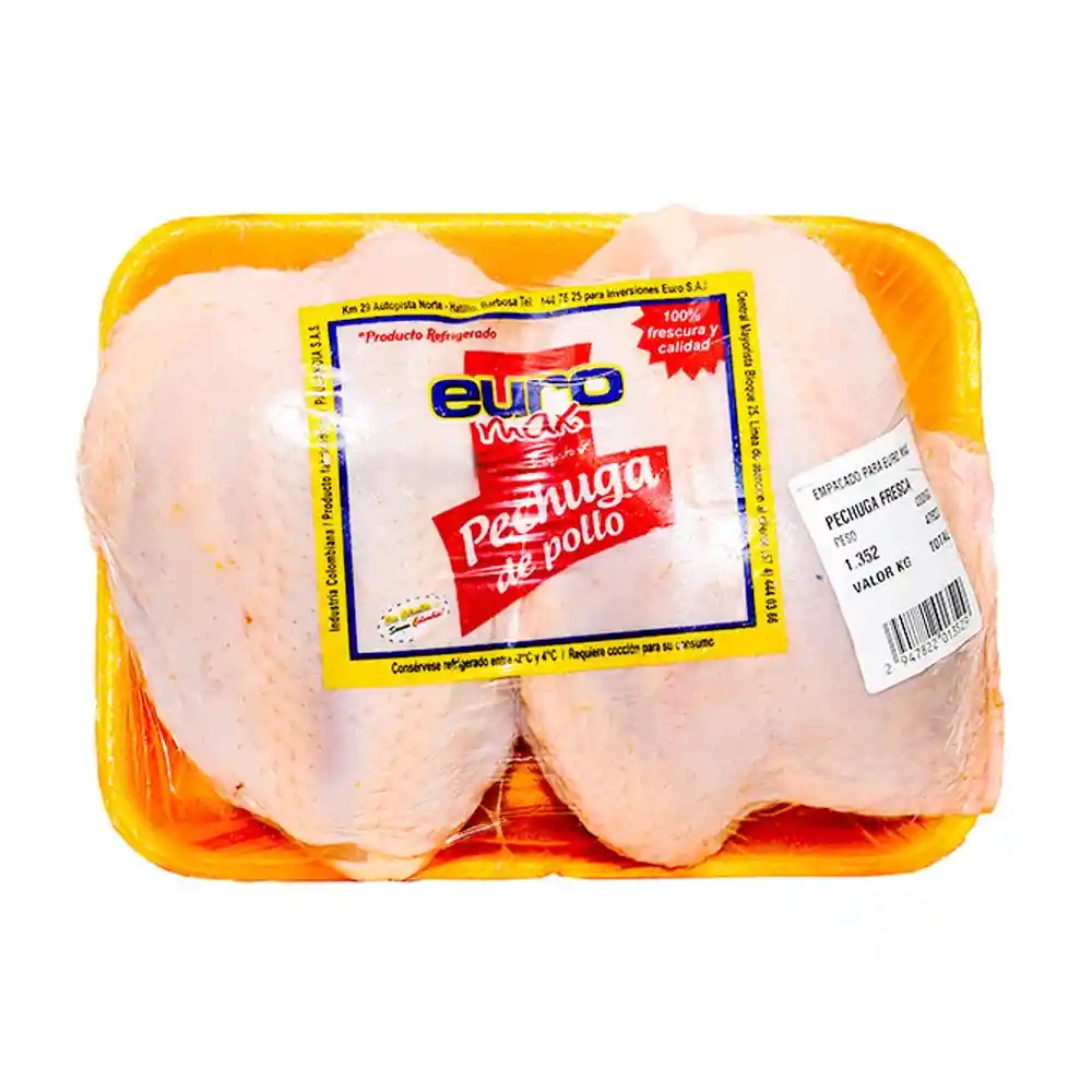 Pechuga Con Piel Fresca Euromax *kg 2und