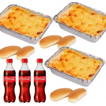 60 Off - 3 personal + 3 coca cola 400ml