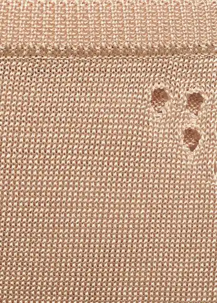Falda Moss Oro Talla M Mujer Mango