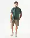 Camisa Carbón Pocket Verde Topiario Ultraoscuro M Chevignon