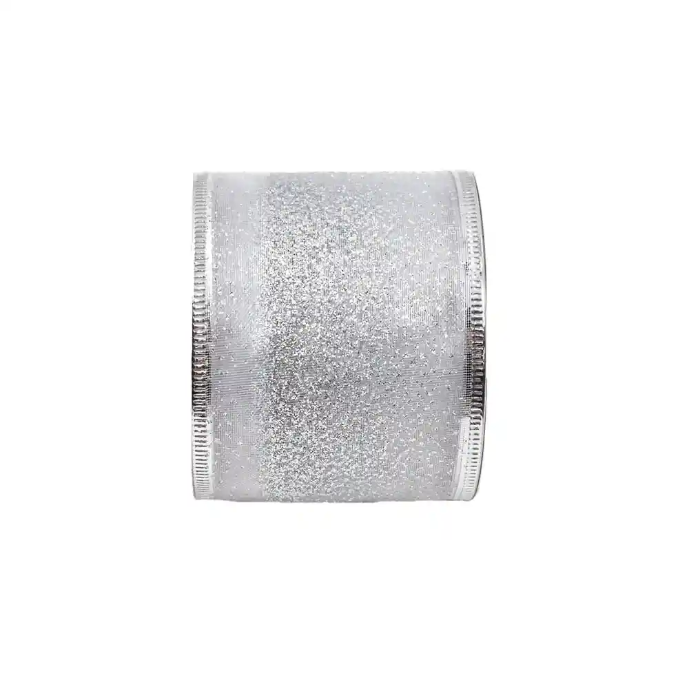 Cintas Metal 5 Plateado Escarchado Krea