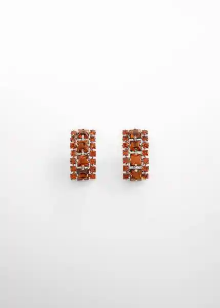 Pendiente Olivia Naranja Talla 99 Mujer Mango