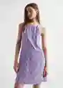 Vestido London Malva Talla 20 Teen Niñas Mango