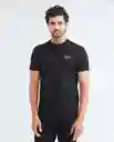 T-shirt Graphic Authentic Negro Sombrío Ultraoscuro Talla L Hombre Chevignon