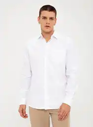Camisa Ml Hombre S - Blanco900