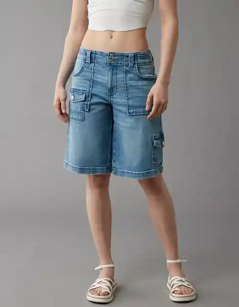 Short Mujer Azul Talla 4 American Eagle 63327610