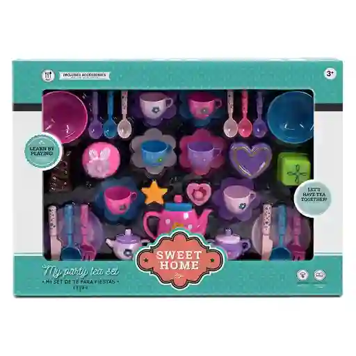 Set de Té Juego de Té Con 37 Piezas Finlandek Kids