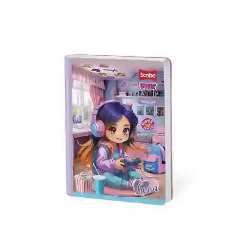 Cuaderno Cosido 50 Hojas Doble Linea / Ferrocarril 50 Hojas Cosido Scribe