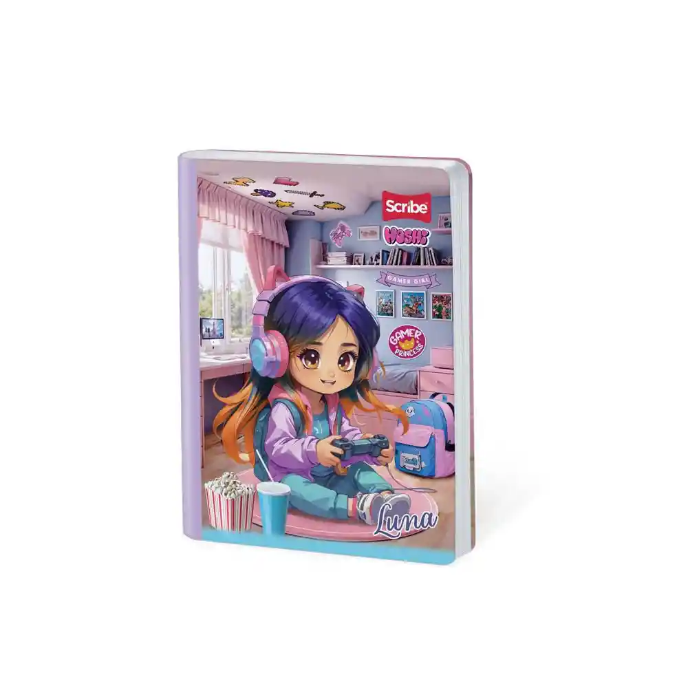Cuaderno Cosido 50 Hojas Doble Linea / Ferrocarril 50 Hojas Cosido Scribe