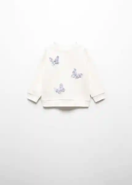 Sudadera Flyb Off Niñas White Talla 70 Mango