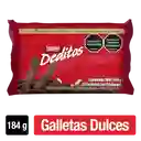 Galletas dulces DEDITOS cubiertas con sabor a chocolate 8 Unds x 184g