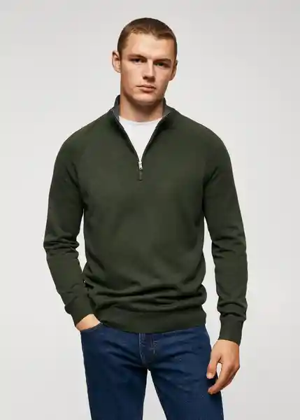 Jersey Tenp Khaki Talla M Hombre Mango