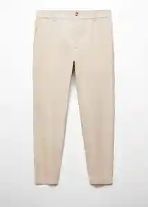 Pantalón Sail Piedra Talla 38 Hombre Mango