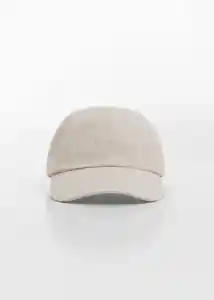 Gorra Linen Off White Talla 99 Hombre Mango