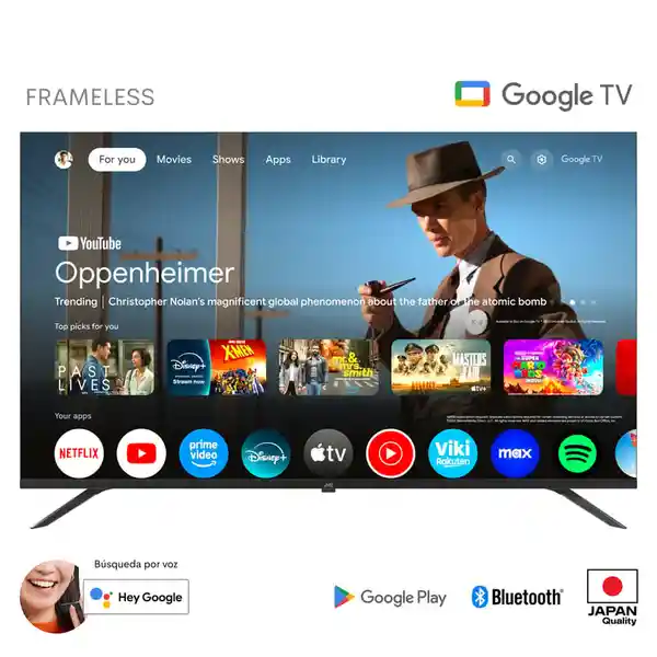 Jvc Televisión 50 4k Uhd Con Google Tv