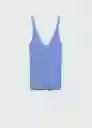 Top Gymnasti Celeste Talla M Mujer Mango