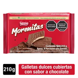 Galletas dulces MORENITAS cubiertas con chocolate 210g