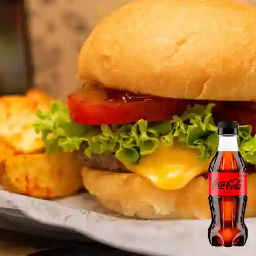 Combo clásica + coca-cola zero 400 ml